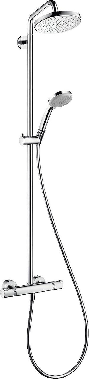 Colonne de douche Hansgrohe Croma 220 thermostatique avec pomme Ø 220 mm chrome