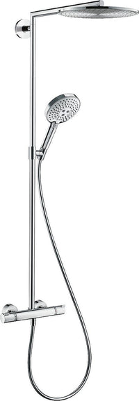 Hansgrohe Raindance Select Duschsystem mit Handbrause, Kopfbrause Ø 300 mm und Thermostat verchromt