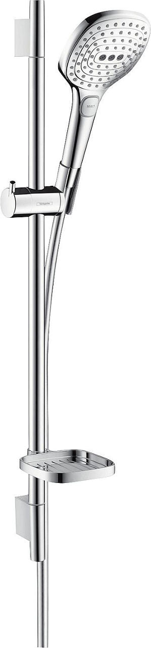 Hansgrohe Raindance Select E120 Unica S Puro Brauseset 900 mm, 3 Strahlarten Ø 120 mm weiß/chrom