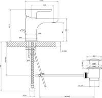 Mitigeur de lavabo Evenes Goodlife saillie 93mm chromé