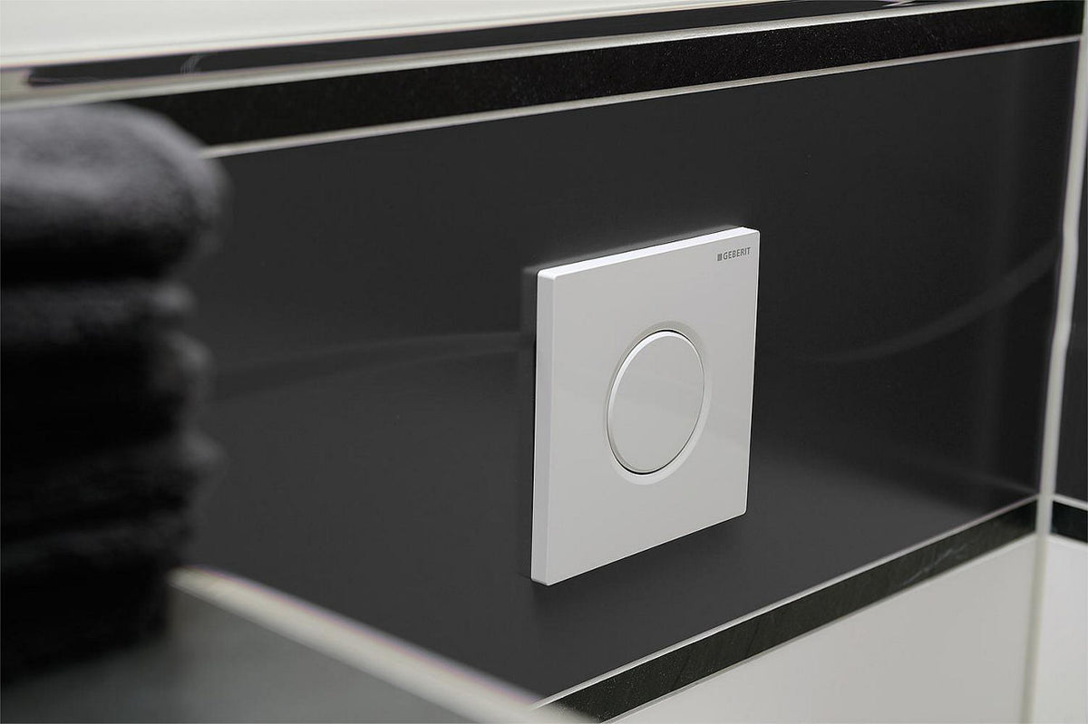 Plaque de commande pour urinoir Sigma01 pneumatique, blanc alpin GEBERIT 116.011.11.5