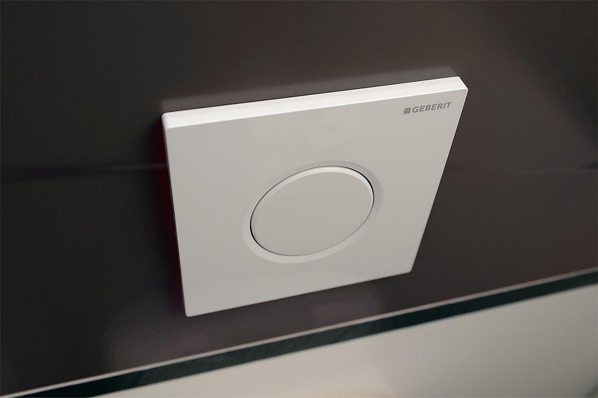 Plaque de commande pour urinoir Sigma01 pneumatique, blanc alpin GEBERIT 116.011.11.5