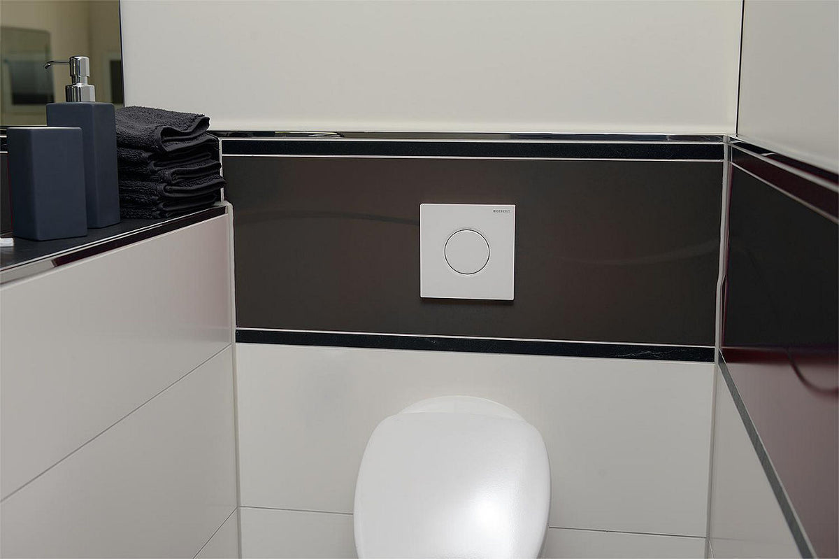 Plaque de commande pour urinoir Sigma01 pneumatique, blanc alpin GEBERIT 116.011.11.5