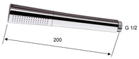 Douchette stick Diva 1 jet conique chromée