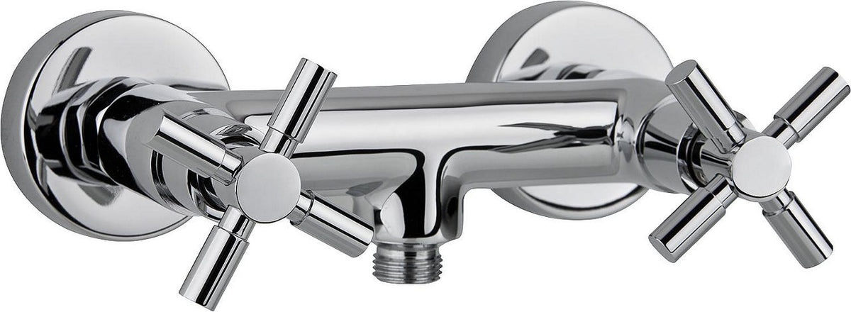 Mitigeur douche apparent Comi bicommande saillie 122 mm chromé