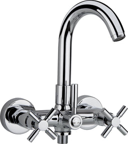 Robinetterie de baignoire 2 poignées Comi saillie 137 mm chromé