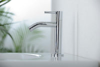 Robinet sur colonne Twin saillie 90 mm chromé