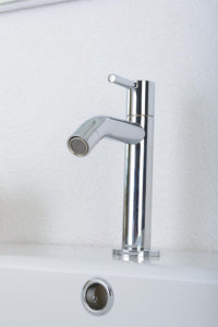 Robinet sur colonne Twin saillie 90 mm chromé