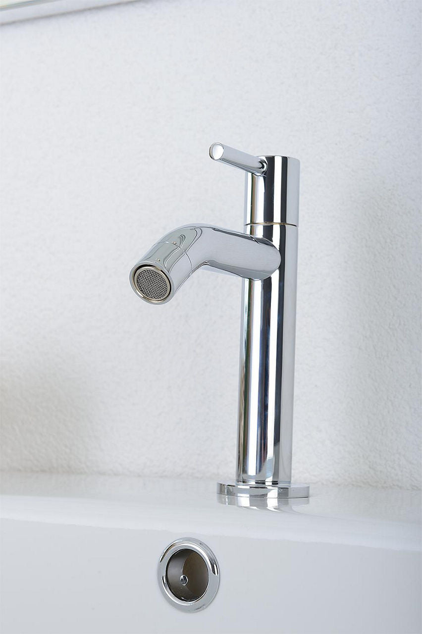Robinet sur colonne Twin saillie 90 mm chromé