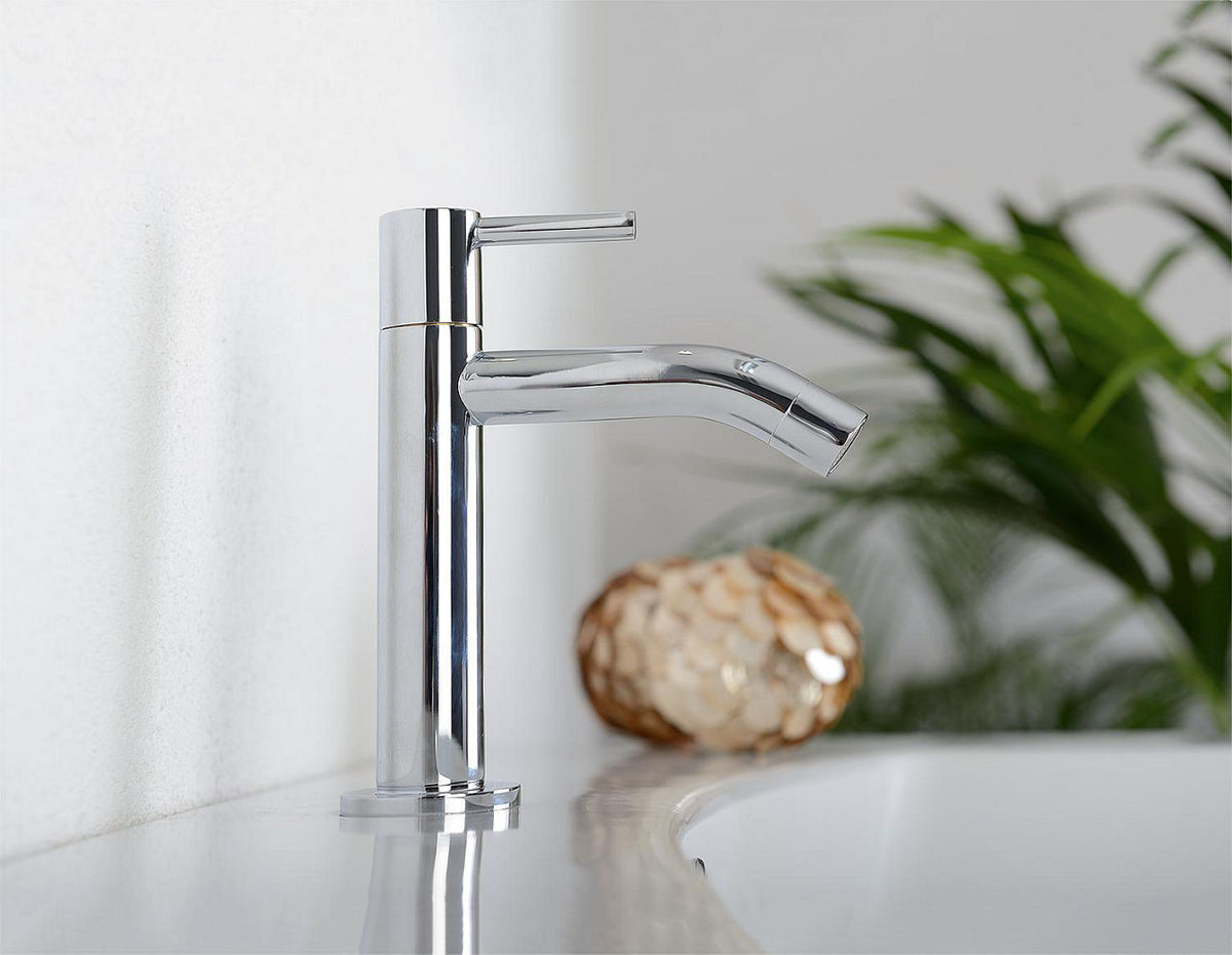 Robinet sur colonne Twin saillie 90 mm chromé