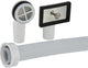 Kit trop-plein comprenant flexible 25x400 mm, raccord rond et anguleux