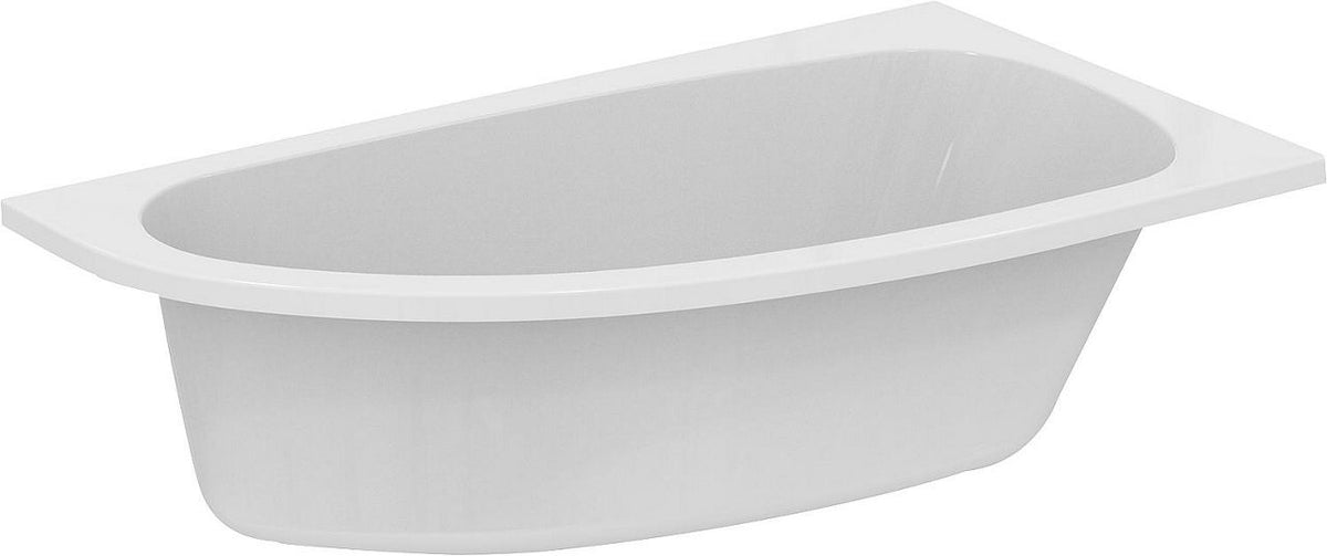 Baignoire gain de place Ideal Standard Hotline arrondie à gauche 1600x465x900 mm, 235 l, acrylique blanc