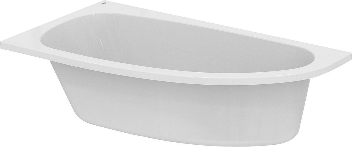 Baignoire gain de place Ideal Standard Hotline arrondie à gauche 1600x465x900 mm, 235 l, acrylique blanc