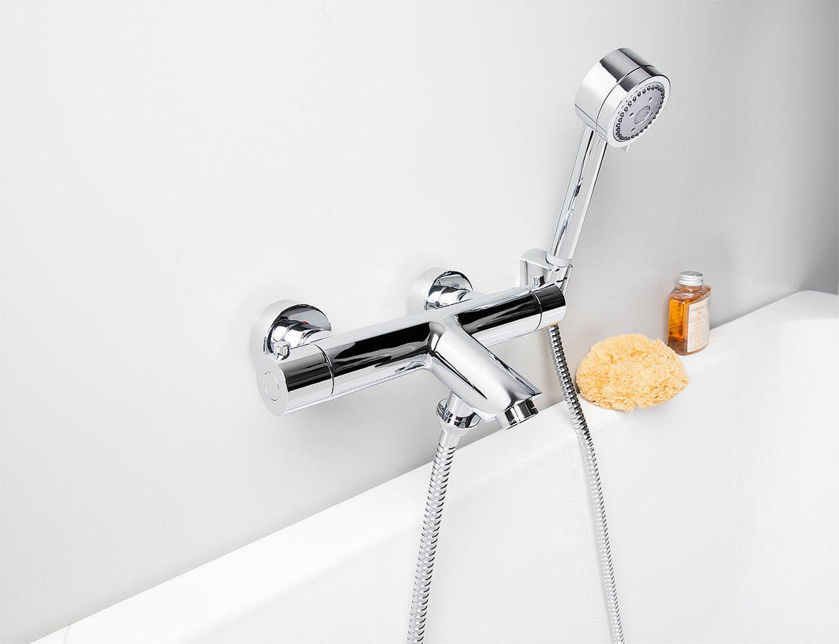 Thermostatique bain-douche apparent Dali saillie 165 mm chromé