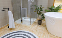 Receveur de douche ERAM carré 800x65x800 mm acier émaillé, blanc