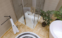 Receveur de douche ERAM carré 800x65x800 mm acier émaillé, blanc