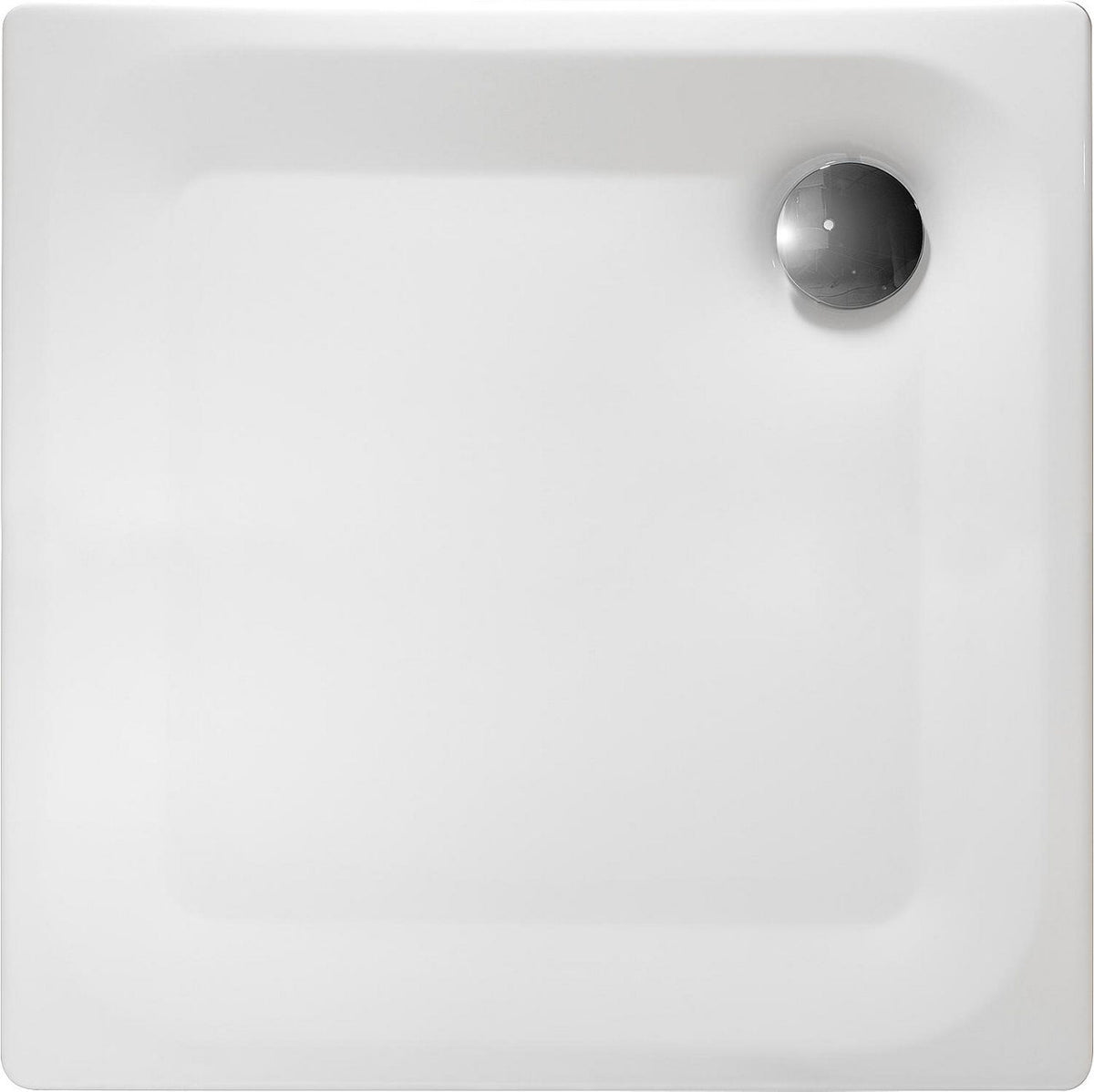 Receveur de douche Roca Edura carré ultra plat en acier émaillé