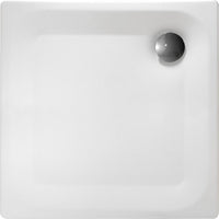Receveur de douche Roca Edura carré ultra plat en acier émaillé