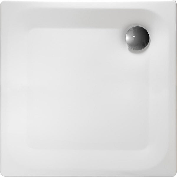 Receveur de douche Roca Edura carré ultra plat en acier émaillé