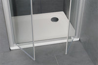 Receveur de douche Edura rectangulaire ultra-plat, acier émaillé