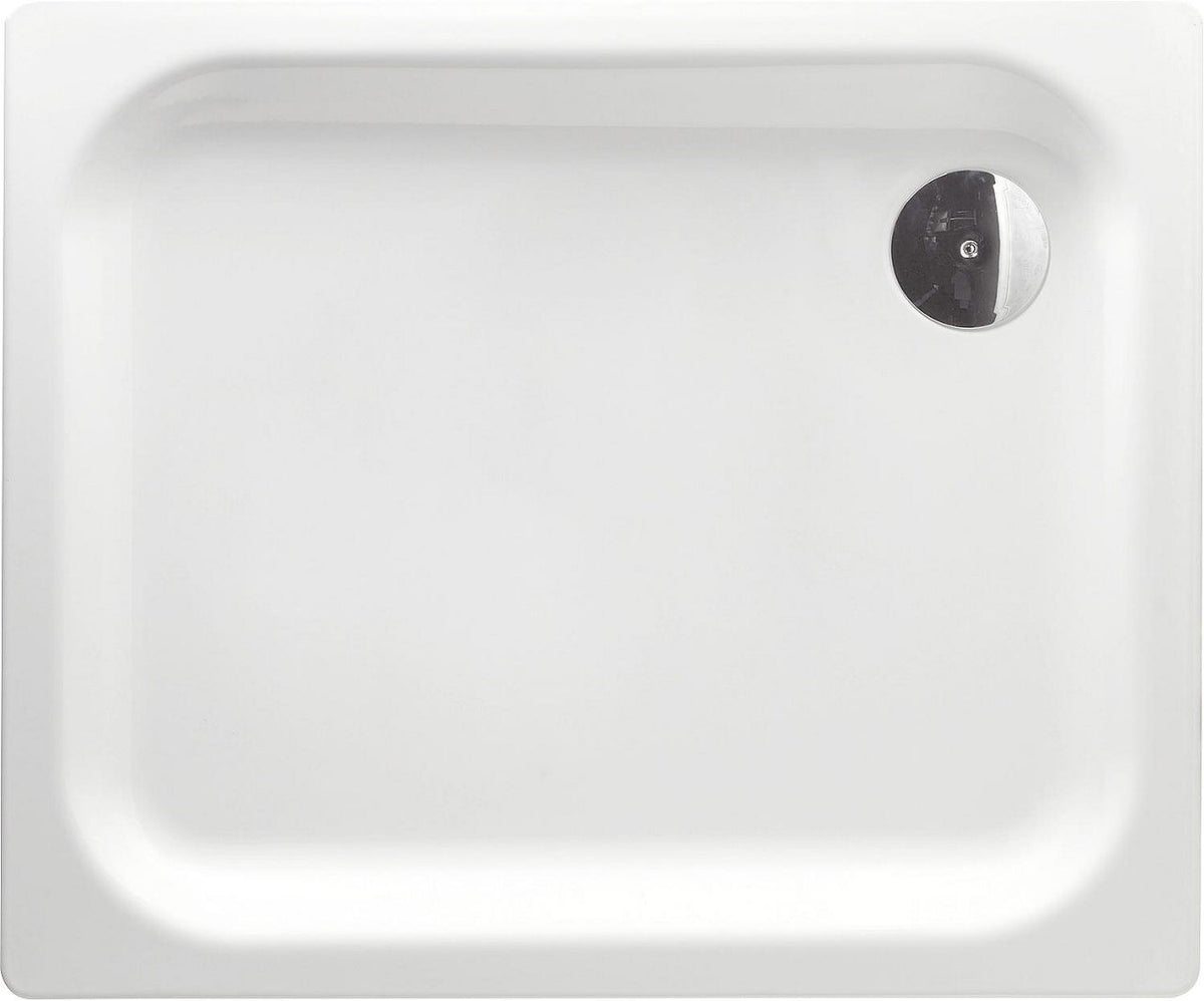 Receveur de douche Edura rectangulaire ultra-plat, acier émaillé