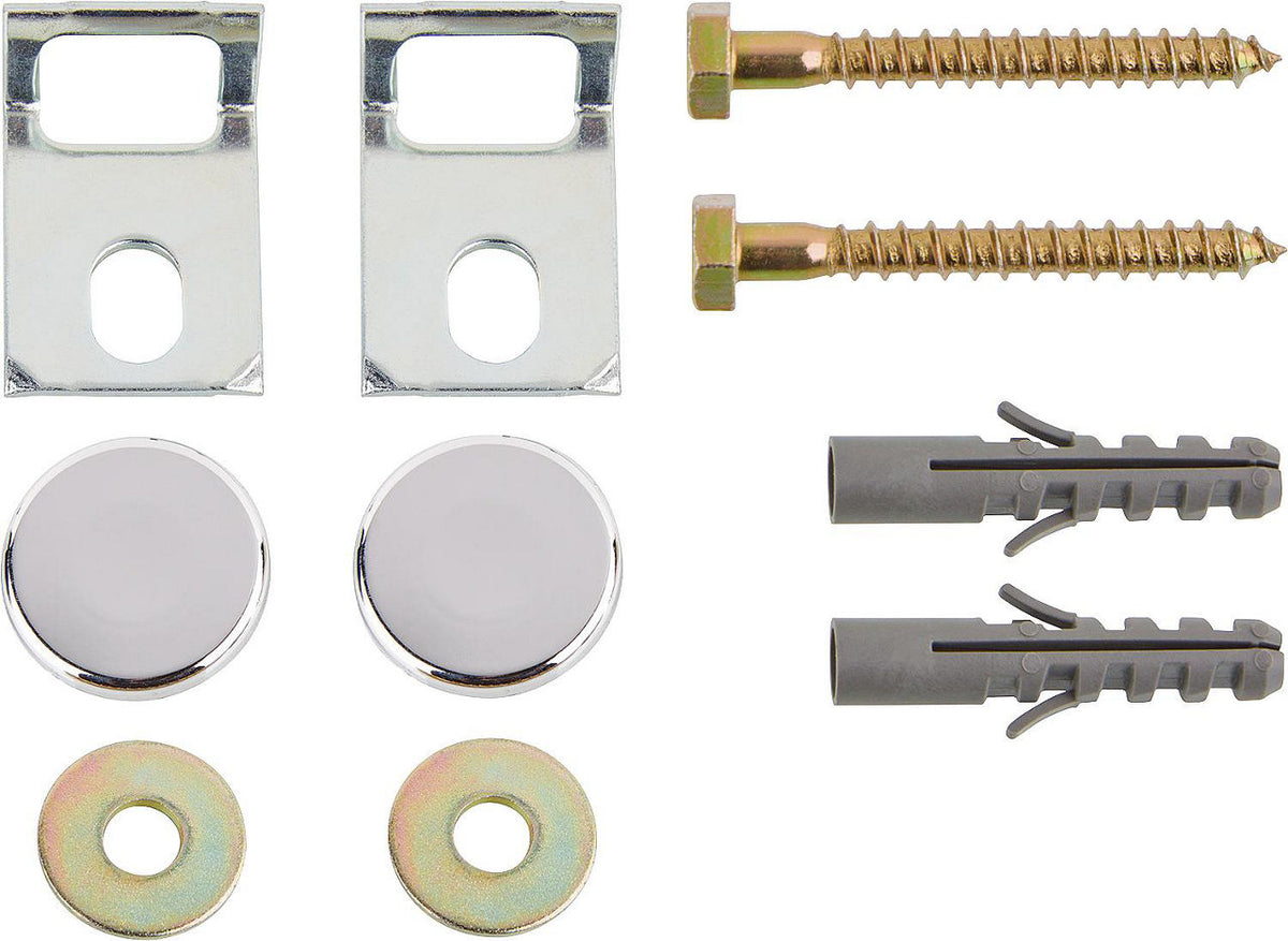 Kit de fixation pour urinoir Geberit avec capuchons chromés Kerafix