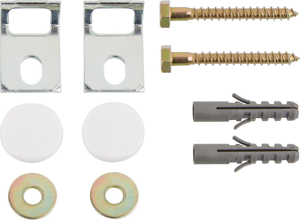 Kit de fixation pour urinoir Geberit avec capuchons blancs Karafix - vue 2