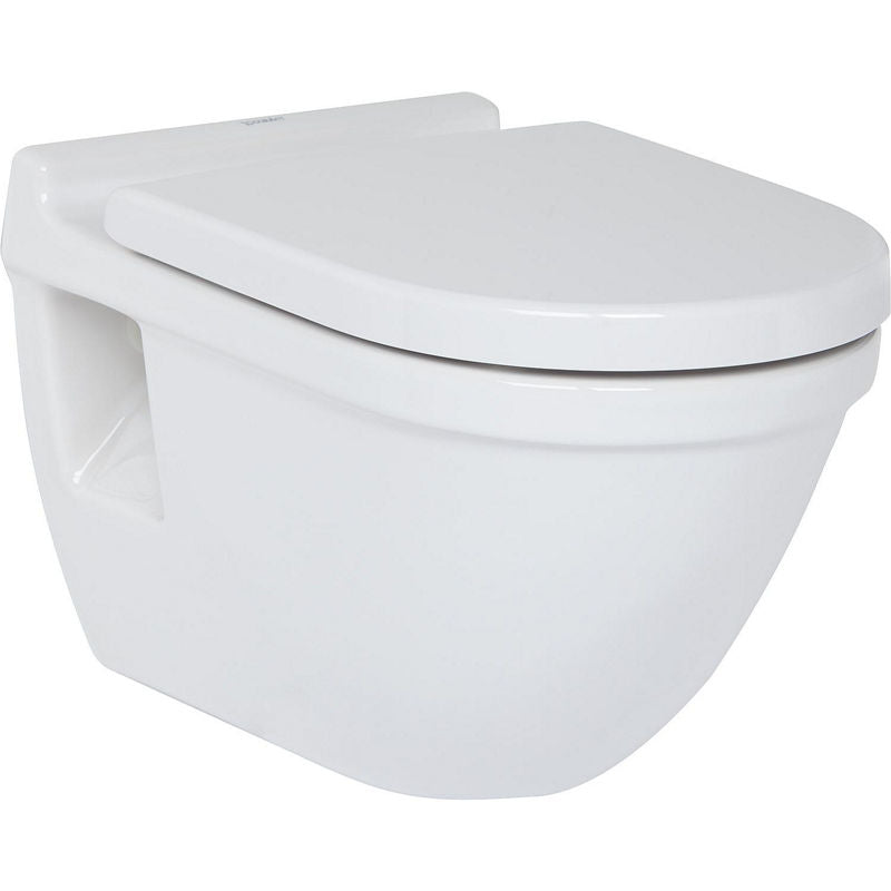 WC suspendu Duravit Starck 3 en céramique, avec off.Bef., blanc, 6,0l chasse d'eau,L x H x P :360x320x540mm