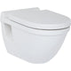 WC suspendu Duravit Starck 3 en céramique, avec off.Bef., blanc, 6,0l chasse d'eau,L x H x P :360x320x540mm