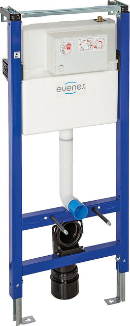 Élément WC Evenes Plus 1150 mm avec réservoir encastré 189, actionnement frontal