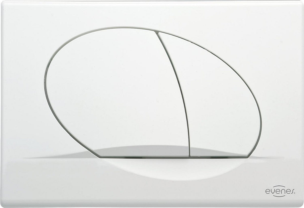 Plaque de commande ELWA Evenes - pour WC 189 blanche