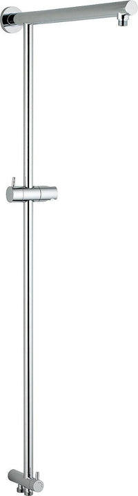 Duschsäule mit Gleitschieber und Umsteller, Höhe 1039 mm, Ausladung 440 mm chrom