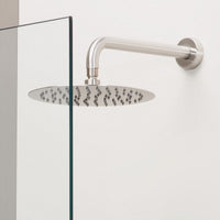 Pomme de douche Rumba, Inox brossé, ronde