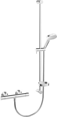 Hansa Hansaunita Thermostat-Duschsäule 900 mm Stange Ø 100 mm Handbrause Chrom