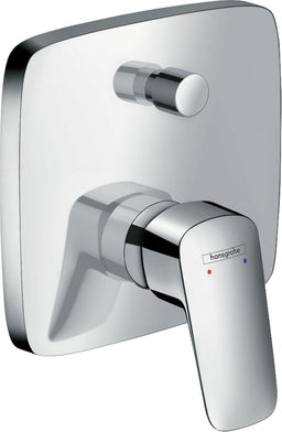 Mitigeur bain/douche encastré Hansgrohe Logis rosace 155 x 155 mm