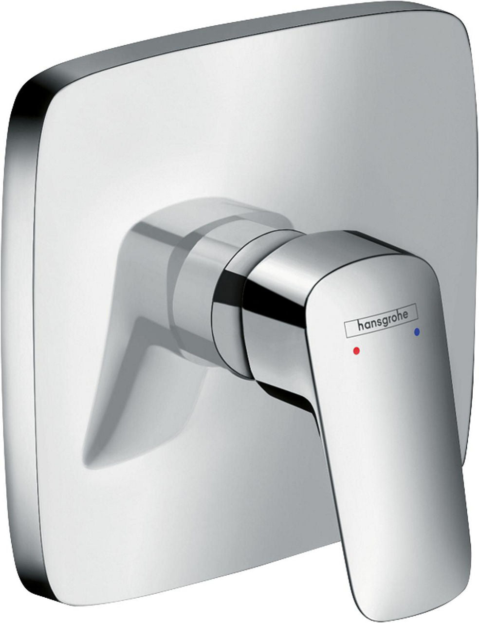 Mitigeur douche encastré Hansgrohe Logis rosace 155x155 mm chromé