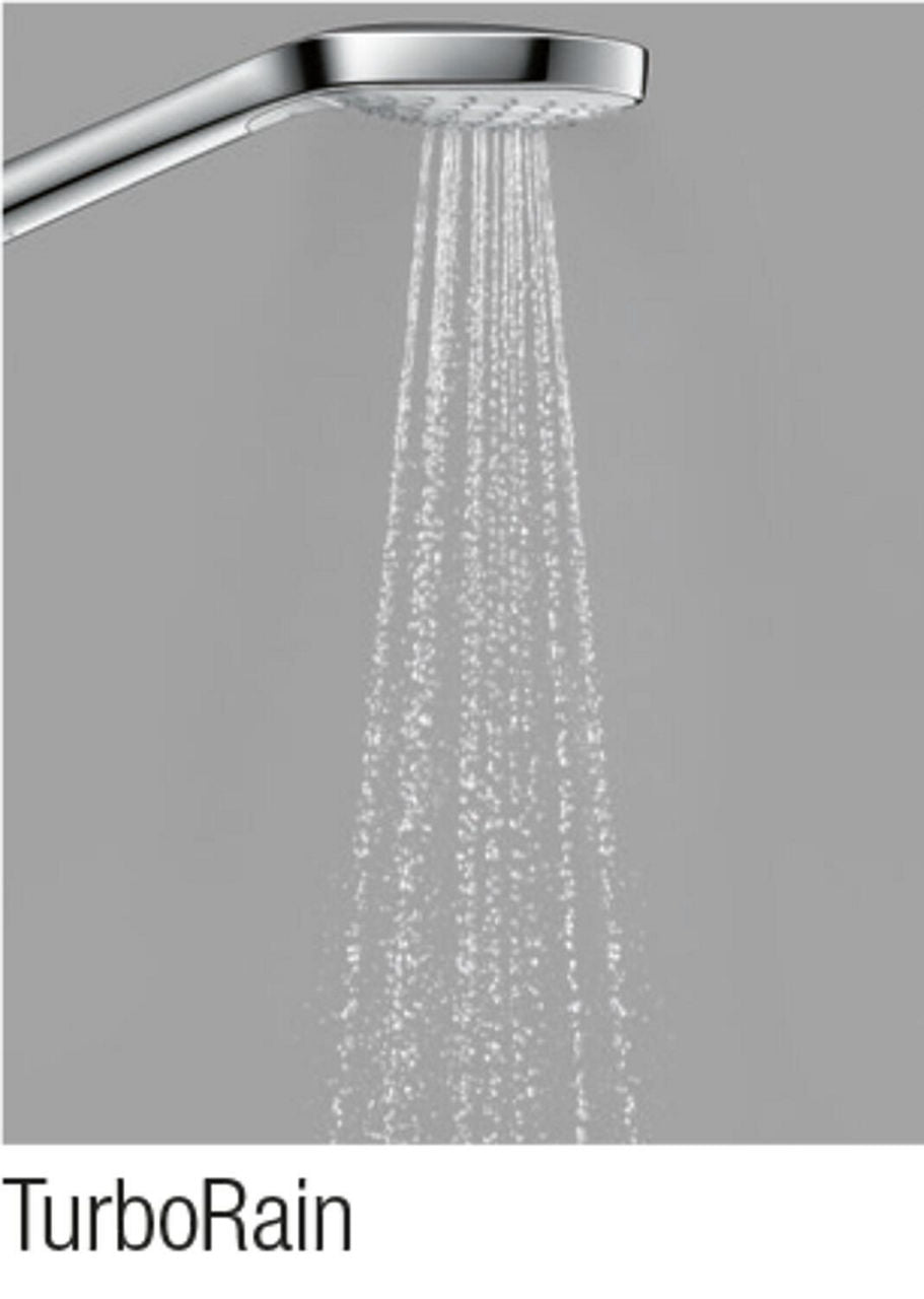 Douchette Hansgrohe Croma Select S Vario 3 jets Ø 110 mm blanc/chrome