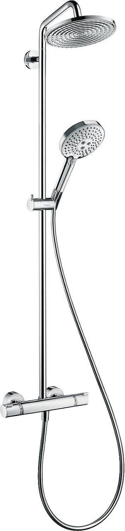 Hansgrohe Raindance Select Shower System with Thermostatic Mixer, 240 mm Ø Shower Head, Chrome