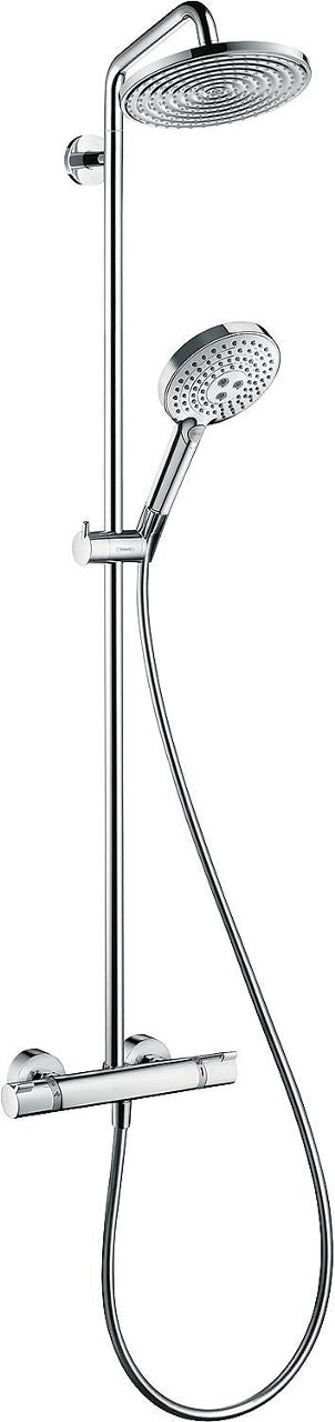 Hansgrohe Raindance Select Shower System with Thermostatic Mixer, 240 mm Ø Shower Head, Chrome