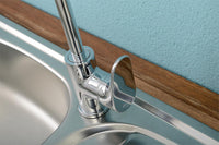 Mitigeur d'évier Enove bec pivotant saillie 205 mm chromé