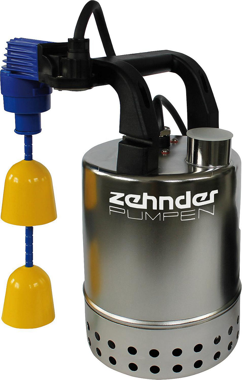Pompe submersible pour eaux chargées inox E-ZW KS (flotteur compact)