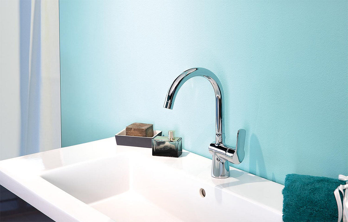 Mitigeur de lavabo Heinrich Schulte Ascona saillie 180 mm chromé