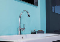 Mitigeur de lavabo Heinrich Schulte Ascona saillie 180 mm chromé