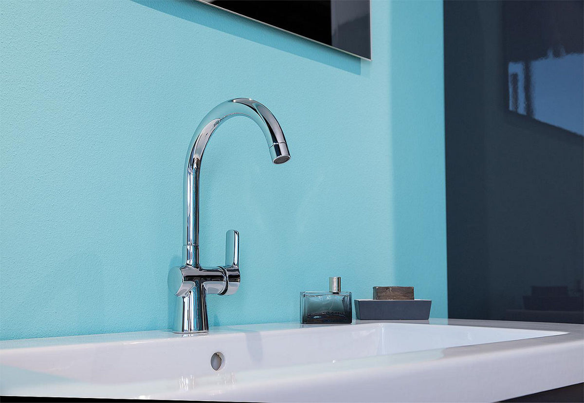 Mitigeur de lavabo Heinrich Schulte Ascona saillie 180 mm chromé