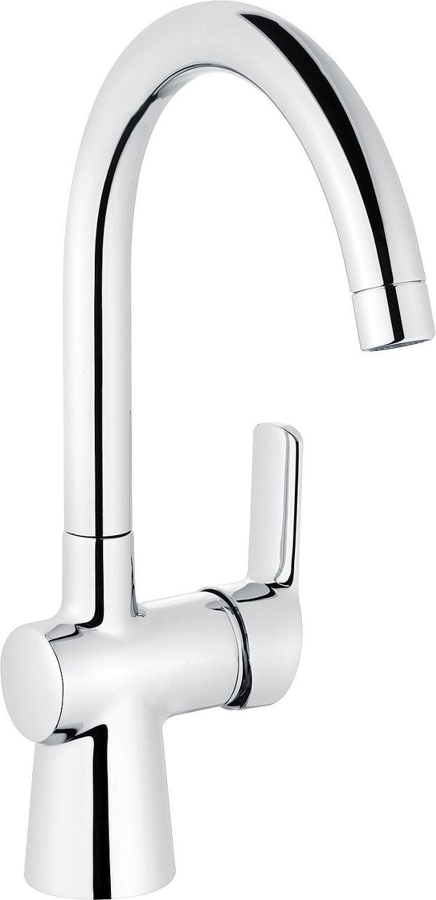 Mitigeur de lavabo Heinrich Schulte Ascona saillie 180 mm chromé