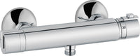 Thermostatique douche apparent Heinrich Schulte Ascona saillie 78 mm chromé