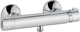 Thermostatique douche apparent Heinrich Schulte Ascona saillie 78 mm chromé