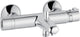 Thermostatique bain-douche apparent Heinrich Schulte Ascona saillie 175 mm chromé