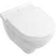 Pack combiné V+B O.Novo WC suspendu à fond creux + Abattant WC avec fermeture douce, blanc