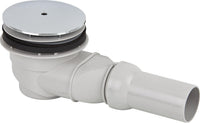 Évacuation de douche 823/90W, sortie horizontale, chrome, Plaque de recouvrement